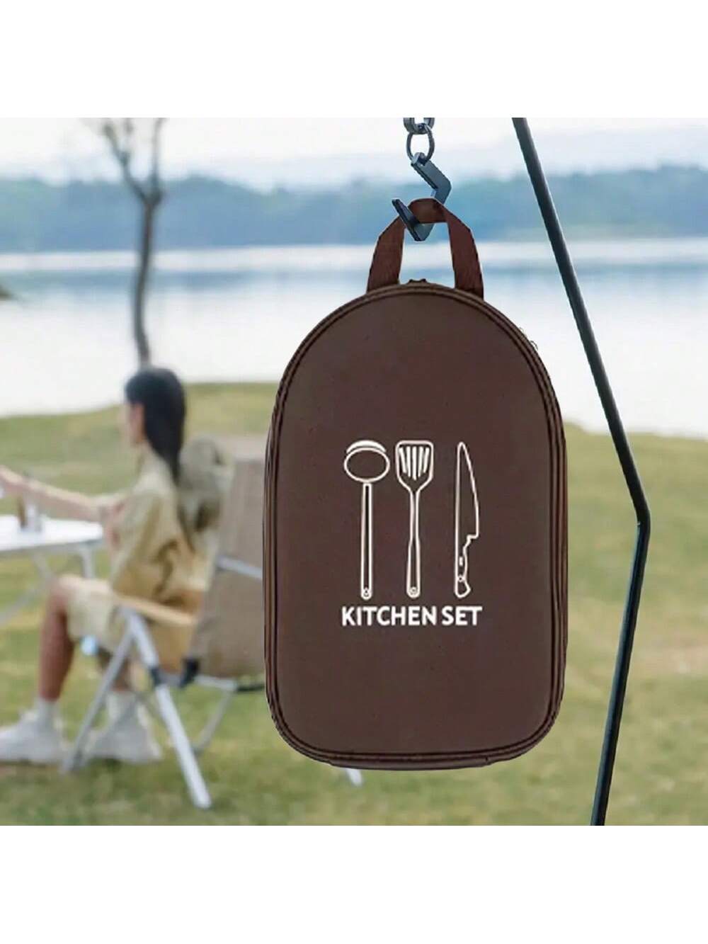 Camping Cooking Container - Outdoor Camping Kochgeschirr Lagerung Tasche Kochen