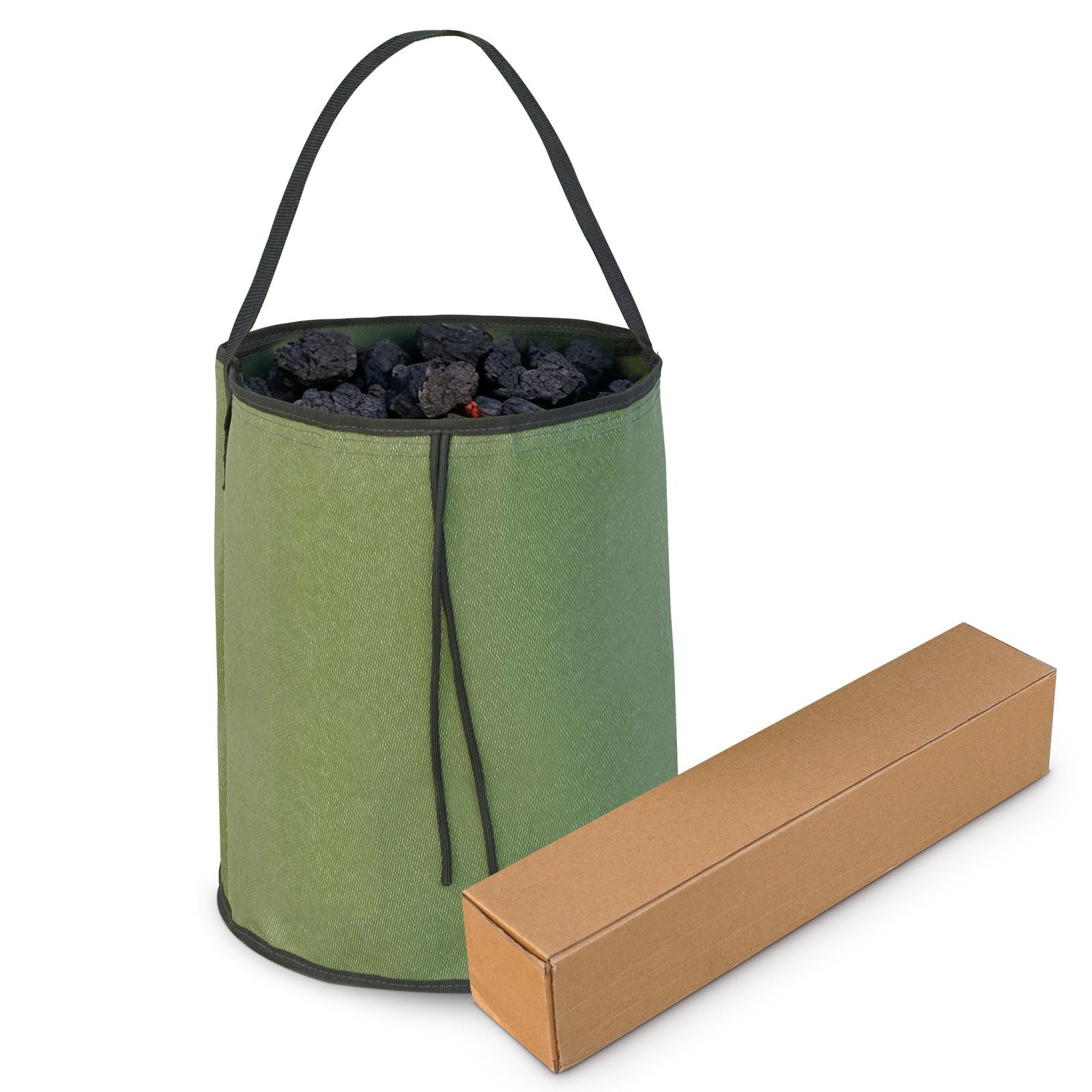 Camping Cooking Organizer - Wasserdichte Aufbewahrungstasche für Holzkohle, faltbar, feuerhemmend,